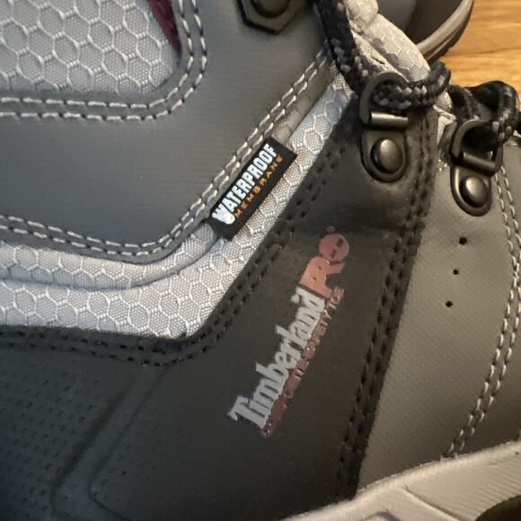 Timberland Switchback Women's 6M Composite Safety Toe Waterproof Gray Boot A2MGD - Picture 3 of 8